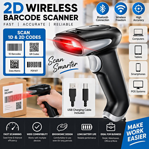 Wireless barcode scanner - wireless,